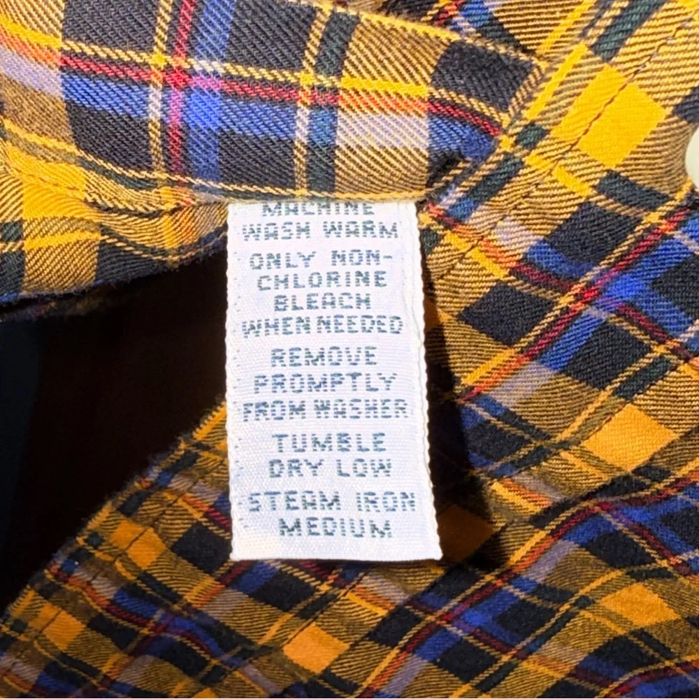 Ralph Lauren Men's Checkered Shirt in Yellow and Navy-L-EUC - Picture 11 of 11